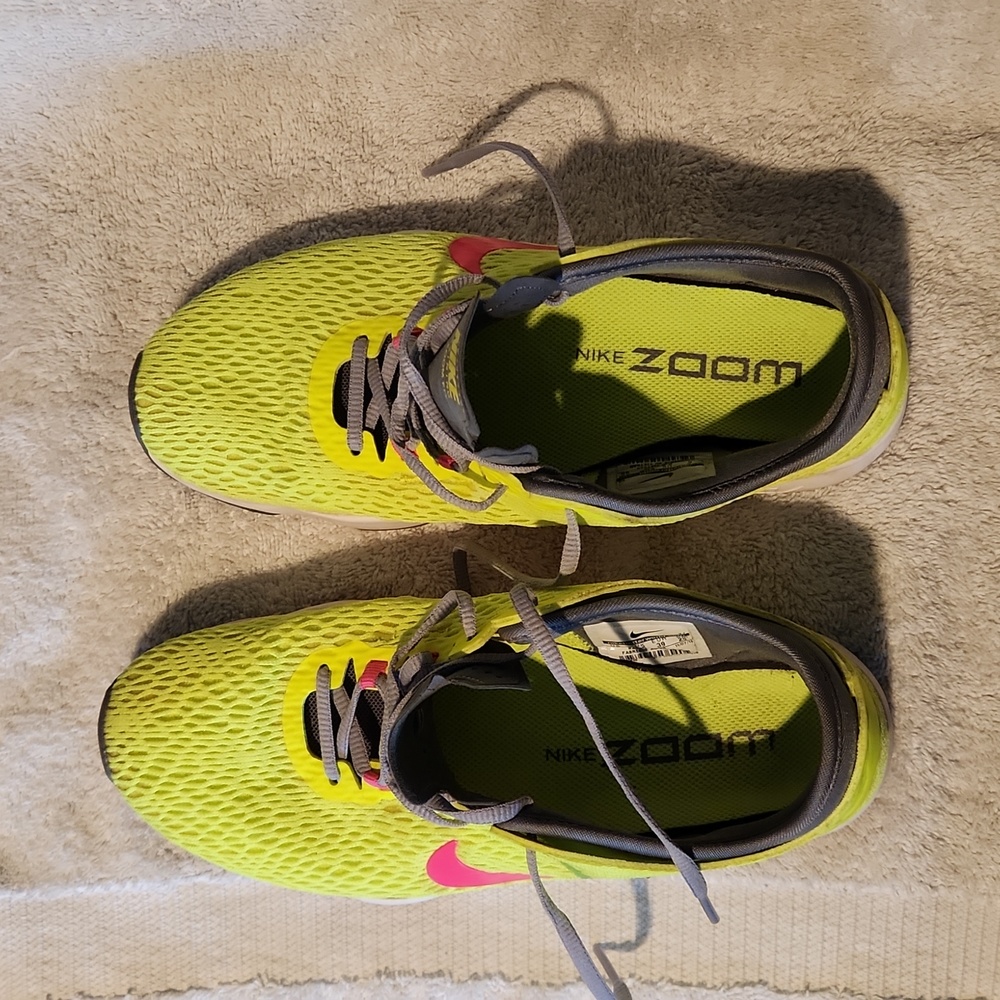 Nike Training Zoom Fit 704658-700 Women's Neon Yellow Athletic Shoe Size 8 - Picture 6 of 8